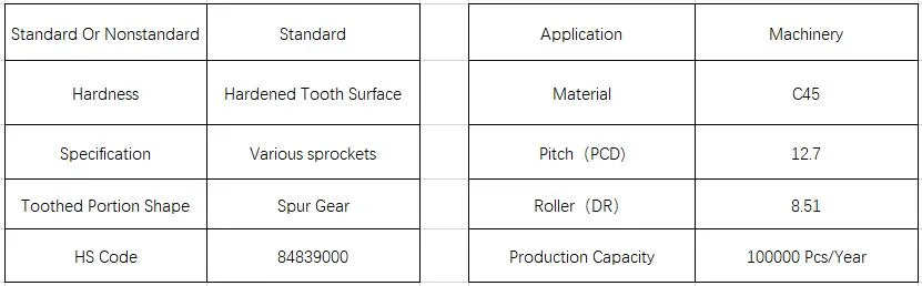 C45 Steel Material Machine Parts Custom Ized Spur Gear