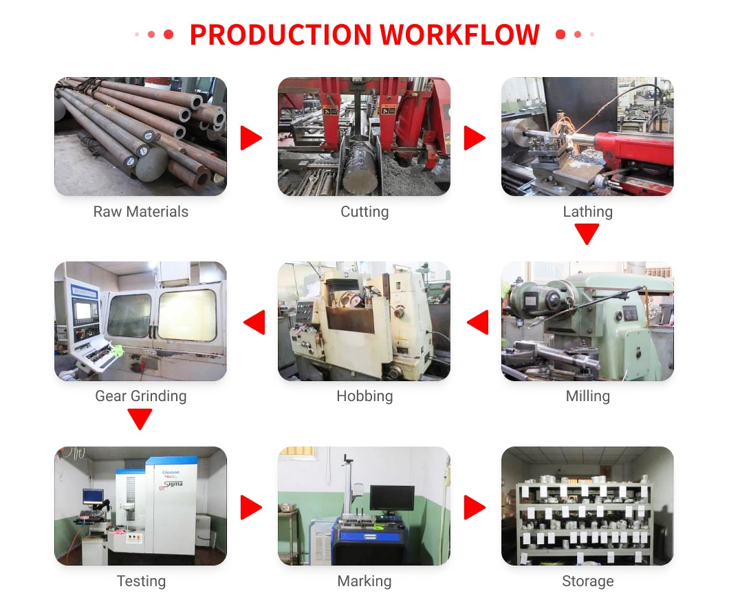 Factory Custom Supply of Mechanical Parts of The Double Worm Gear